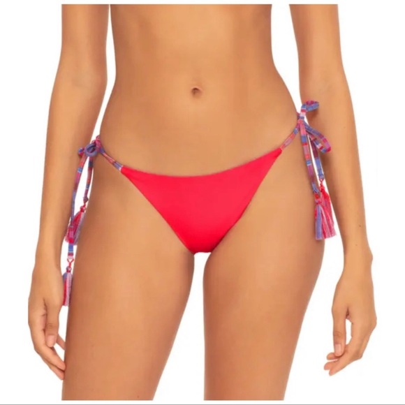 Becca Stripe Therapy Reversible Bikini Bottoms NWOT - Picture 3 of 7